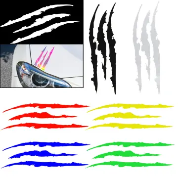 Monster Sticker Scratch Stripe Claw Marks Car bike Auto Vinyl