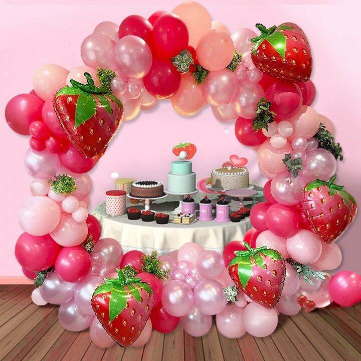 cc-strawberry-garland-arch-1st-happy-birthday-baby-shower-theme-balloons