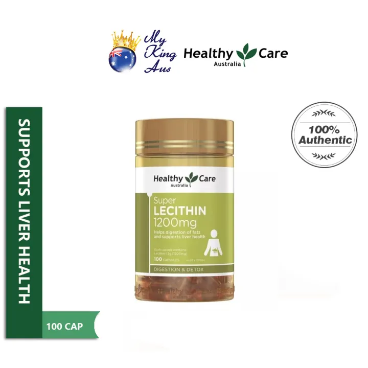 Healthy Care Super Lecithin 1200mg 100 Capsules Cardiovascular and