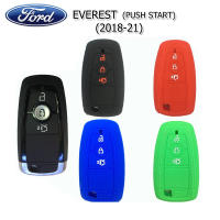 ปลอกซิลิโคนหุ้มกุญแจรีโมท Ford EVEREST 2018-2020 เคสหุ้มรีโมท ซองใ่สกุญแจกันรอย กันกระแทก สีดำ สีแดง สีน้ำเงิน