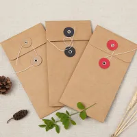 Vintage Kraft Paper Pouch Standard Traveler S Note Pouch Bundle วางส่วนบุคคล