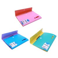 Portable A3 File Folder Foldable File Folder with Hidden Pen Holder for students