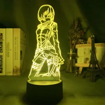 Attack on Titan Mikasa Anime Light Box for Bedroom Decoration