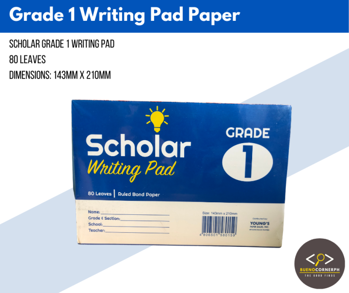 Pad Paper Grade 1 Lazada PH