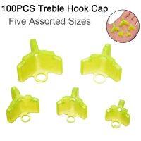 【JH】 100pcs Durable Fishing Treble Hooks 1 /2 /3 /4 /5  Jig Covers Bonnets Caps Protector Set