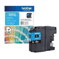 Brother LC-565XL CYAN สีฟ้า แท้ศูนย์ของใหม่คุณภาพ100 %ใช้พิมพ์งานได้ถึง 1,200 หน้า ประหยัดคุ้มค่า ใช้งานได้นาน เพียงใช้คู่กับBrother รุ่น  MFC-J2310/MFC-J2510