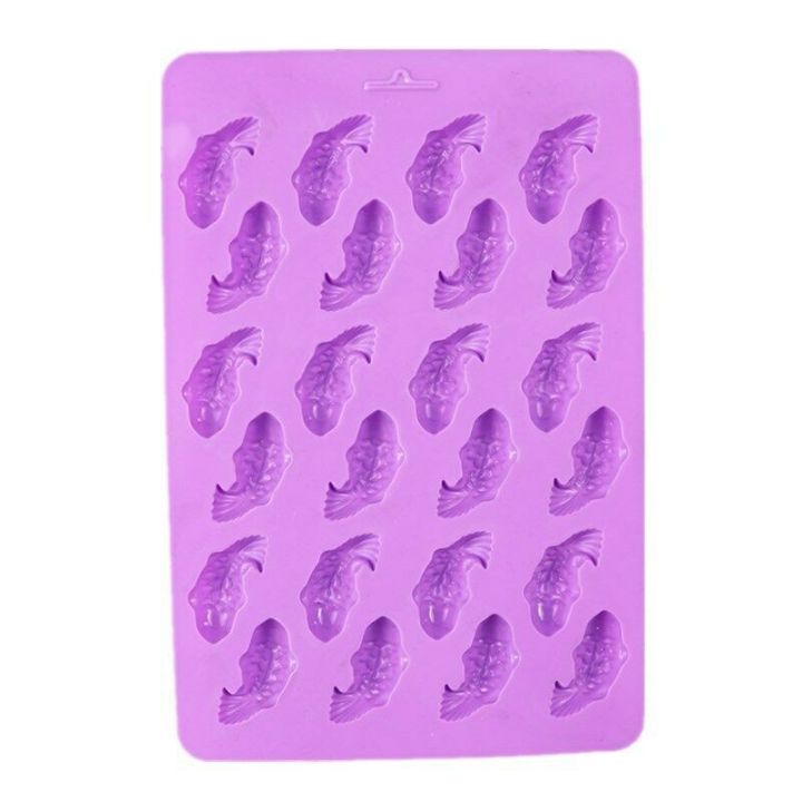 gl-แม่พิมพ์-ซิลิโคน-ปลาคาร์ฟ-ตัวเล็ก-24-ช่อง-คละสี-small-carp-silicone-mold