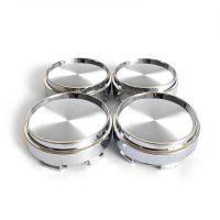 Style 4pc 66mm Silver  Black Car Modified Wheel Center Cover Rim Hub Cap Center Cap