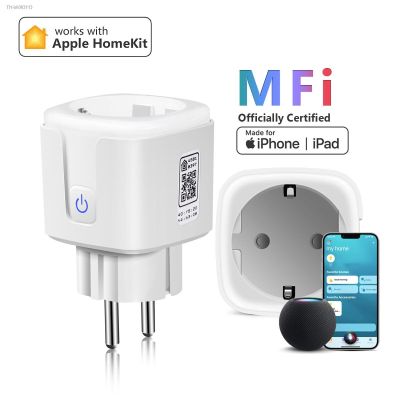 ☢☑┇ Apple Homekit Smart Socket EU Plug 16A WiFi Wall Outlet Electric Socket Smart Home Siri Control