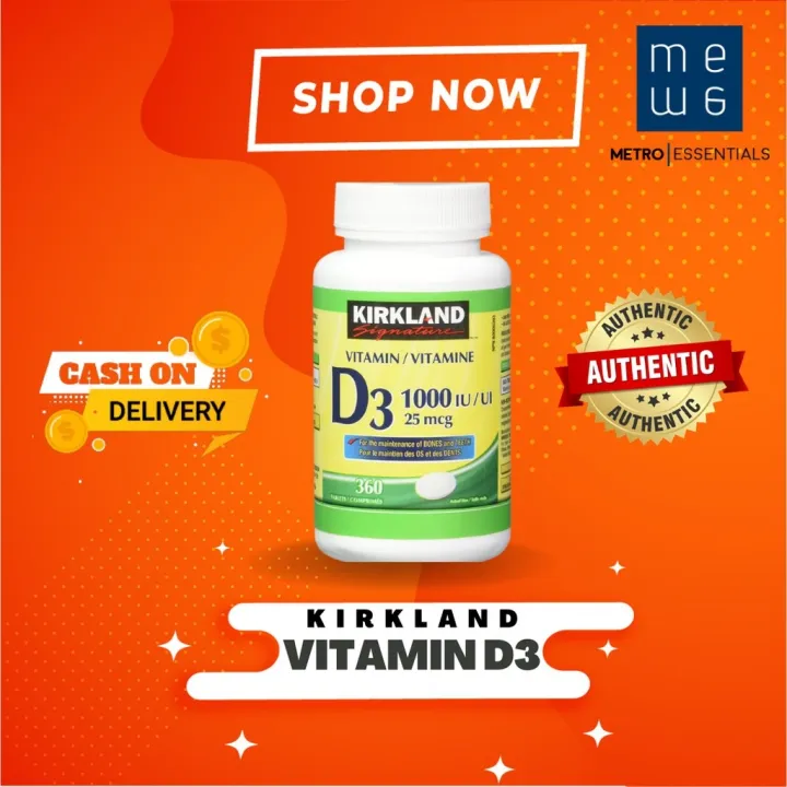 Kirkland Vitamin D3 360 Tablets vitamin for children Lazada PH