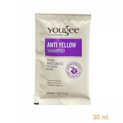 Yougee Anti Yellow Shampoo ยูจี แอนตี้ เยลลโล่ แชมพู (แชมพูม่วงล้างไรเหลือง) แบบซอง 30 มล.