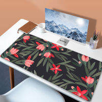 900x400mm Large Home Office Mouse Pad Desk Mat Green Tropical Plants Mousepad Table Car Anti-slip Natural Rubber Mouse Mat XL