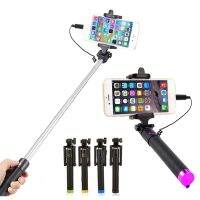 Portable Wired Monopod Handheld Selfie Stick For iPhone 11 12 13 Pro Max Mini SE 2020 XS X XR 8 7 Plus Selfiestick perche selfie