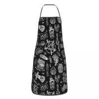 Funny Dark Pagan Witches Gothic Goth Aprons Men Women Unisex Kitchen Chef Tablier Cuisine for Cooking Baking Painting