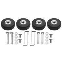 OD 50mm 4 Sets of Luggage Suitcase Replacement Wheels Axles Deluxe Repair Tool