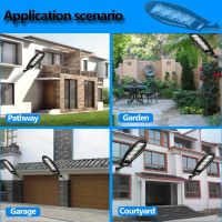 168LED Solar Street Light Adjustable Angle Solar Lamp Built-in 3000MAH Outdoor Waterproof LED Upgraded for Garden Wall