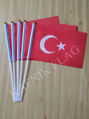 KAFNIK5pcs Turkey Fabric Flags 14x21CM Free Shipping