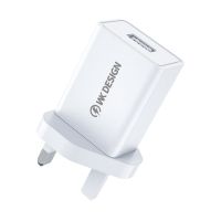 อะแดปเตอร์ชาร์จไฟเดินทางพอร์ต USB เดียว WK WP-U118 10W ปลั๊ก UK