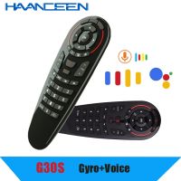 G30S 2.4G Gyroscope Wireless Air Mouse Universal Remote Control 33 Keys IR Learning Smart Voice Remote Control For Android Box