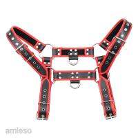 [AMLESO] Sexy Men Leather Chest Strap Belt Harness Adjustable Buckle Clubwear Costume