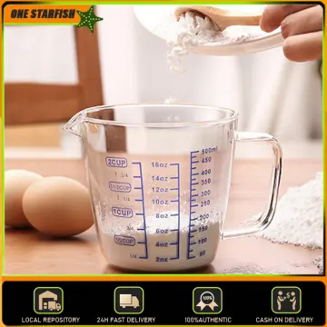 250ml 500ml graduated transparent measuring cup Microwave heated