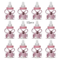 12 Pieces Gift Box Girls Display Mini Baptism Gender Chocolate Candy Bottle Baby Shower Decoration