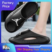 Summer Shoes Man Slippers Indoor EVA Soft Bottom Bathroom Sandals Beach Shoes Comfortable New Flat Wear-Resistant Outdoor Bath House Slippers