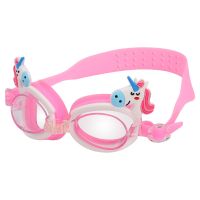 Unicorn Cartoon Goggles Anti Fog Swim Glasses Accessories Silicone Eyewear With Ear Plugs