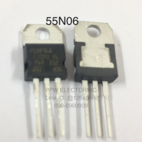 STP55NF06 55N06  STripFET ll Power MOSFET N-Channel 60V/50A To-220 มอสเฟส ใหม่แท้ คุณภาพดี อะไหล่อิเล็กทรอนิกส์