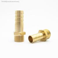 ▲ 8mm 10mm 12mm 13mm 16mm OD Hose Barb x M14 M16 M20 Metric Male Thread Brass Pipe Fitting Coupler Connector Adapter Splicer