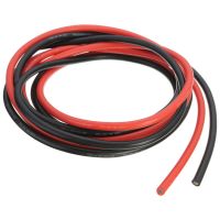 12 AWG 6 Feet 2 Meters Gauge Silicone Wire Flexible Stranded Copper Cables For RC One Black One Red Wires