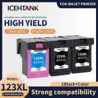 Icehtank 3 Pack 123XL Ink Cartridges Replacement for hp123 xl Deskjet 1110 1111 1112 2130 2132 3630 3632 ENVY 4521 4522 4513 Ink Cartridges