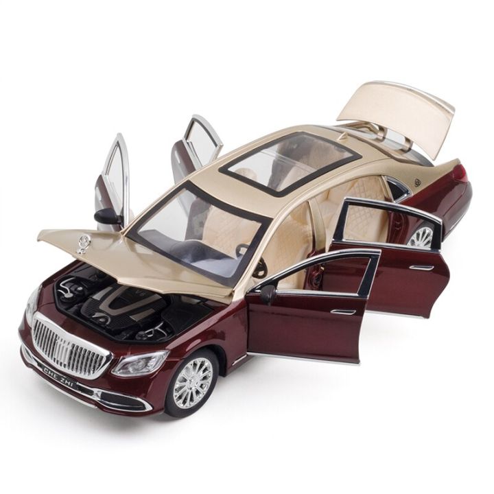 จำลอง1-24-scale-maybach-gls600รุ่นรถ-diecast-ของเล่นยานพาหนะเด็กของเล่นรถของขวัญเด็ก-miniauto-collection