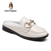 Hush Puppies_รองเท้าผู้หญิง รุ่น Semi-slipper Andrea HP 8WSFA3029Z - สีเบจ รองเท้าแตะผู้หญิงกึ่ง SANDY Harmony Closed-toe Mules รองเท้าหนังแท้ รองเท้าลำลอง รองเท้าแบบสวม