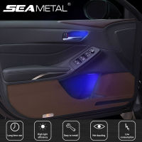 4pcs Car Door Handle Decoration Lights Universal LED Lamp Ambient Light for Door Storage Boxes Interior Car Gadget Accessories