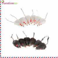 {Questionno} 12Pcs Plush Catmint เมาส์จำลอง Cat Pet Catnip Teasing Interactive Toy