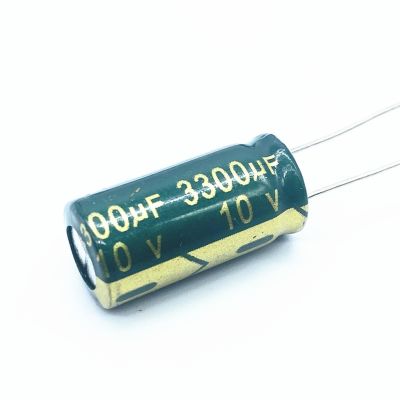 6pcs 10V 3300UF 10x20 mm low ESR Aluminum Electrolyte Capacitor 3300 uf 10 V Electric Capacitors High frequency 20