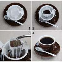 5pk Drip Coffee 10g Ground A bean Coffee Filter Bag Portable Hanging Ear Style Filters Paper