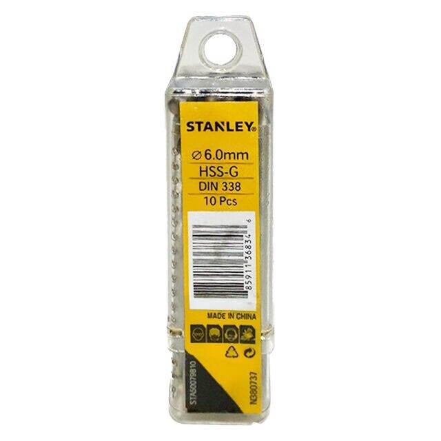 stanley-ดอกสว่านเจาะเหล็ก-รุ่น-sta50079b10-ขนาด-6-มม-แพ็ค-10-ชิ้น