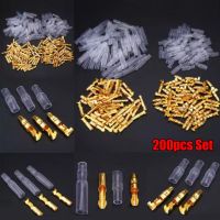 200pcs Insulated Male Female Wire Connector 3.9mm Male Female Bullet Motorcycle Connector Terminals Insulating Sleeves For Car