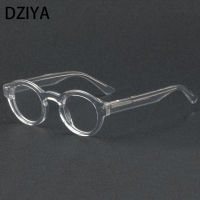 Vintage Round Acetate กรอบแว่นตาผู้ชาย Handmade แว่นตาคุณภาพสูงผู้หญิงรอบ Punk แว่นตา60628