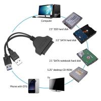 High Quality Hot-Swapping USB 3.0 USB 2.0 SATA 22Pin Hard Drive Adapter Converter Cable Cord for 2.5 inch SSD HDD