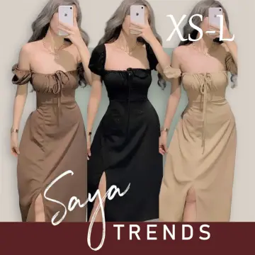 Buy Dress Front Side Slit online | Lazada.com.ph