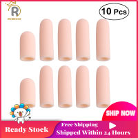 ROSENICE 10pcs เจลซิลิโคนนิ่มท่อใส่นิ้วเท้า Finger Protector แขนตัวแยกเพื่อป้องกันสำหรับปกป้องผิวแตก,ข้าวโพด,แผลพุพอง,แคลลัส