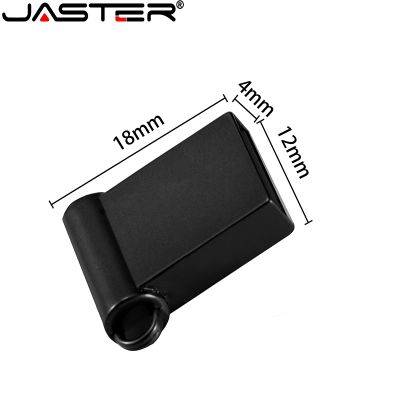 Hot JASTER Mini USB 2.0 32GB Flash Drive 64GB ความจุจริง16GB ฟรีโลโก้ที่กำหนดเอง Pendrive 8G U Disk ของขวัญ Key Chain Memory Stick