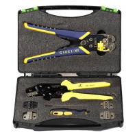 JX-D 5301 Ratchet Crimper Plier Crimping Tool Cable Wire Stripper Kit for Electrical Maintenance