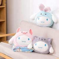 (ร้อน) หมอน Sanrio ตุ๊กตา Melody Cinnamoroll ห้องนั่งเล่นโซฟาเครื่องประดับผ้าห่มน่ารักของเล่น Kawaii plushie อะนิเมะยัดไส้การ์ตูนตุ๊กตา