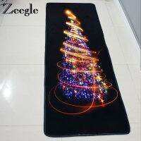 Zeegle Christmas Decor Floor Mat Area Rug For Living Room Absorbent Bathroom Mat Kitchen Rug Non-slip Bedroom Car Bedside Rug