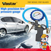 Vastar Elit อุปกรณ์ทดสอบความดันยาง,เติมลมพร้อมมาตรวัดเกจวัดยางรถยนต์ความแม่นยำสูง TG-3