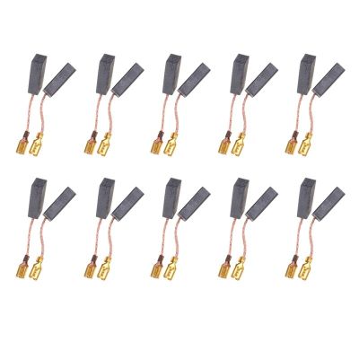 20Pcs/Lot Graphite Copper Motor Carbon Brushes Set Tight Copper Wire For Electric Hammer/Drill Angle Grinder Rotary Tool Parts Accessories